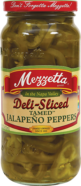 Mezzetta deli-sliced tamed jalapeño pepper jar